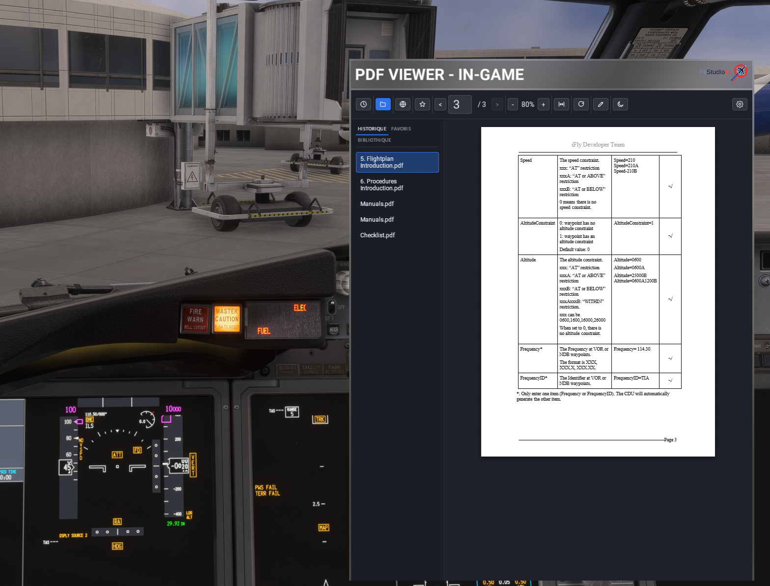 PDF-Viewer für MSFS 2024